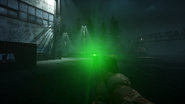 Green Laser Sight at five meters