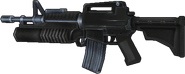 A render of the M16-203 Battle Rifle.