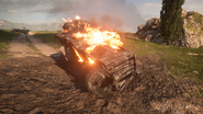 BF1 Romfell Armored Car Destroyed