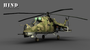 An early render of the Hind.