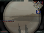 The M40 view through scope, showing reticle