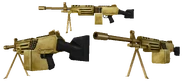 The render of the Golden M249.