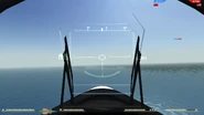 Pilot view with bombs