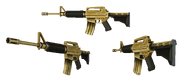 The render of the Golden M16.