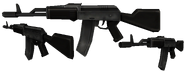 The render of the AK74.