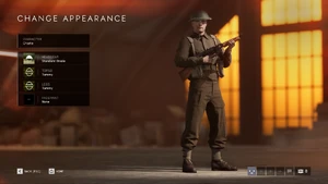 Character customization screen