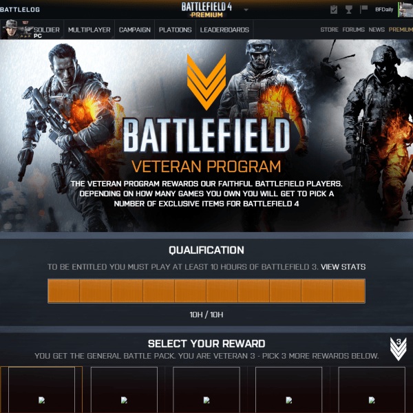 Battlelog Detailed for Battlefield 4