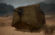 A7V in desert camouflage front