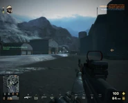 The RPK-74M as seen in-game equipped with a Red Dot Sight