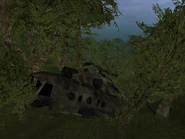 A crashed Mi-8 in the jungles of the Vietnamese DMZ