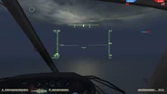 Pilot view with HUD