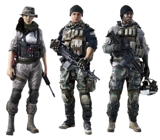 battlefield 4 characters png