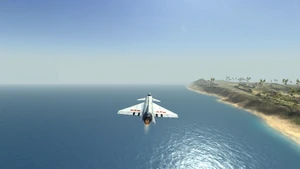 J-10 в полёте, вид сзади