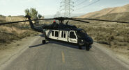 Transport Helicopter on Dust Bowl