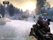 The MP5 in Battlefield 2: Modern Combat. (PlayStation 2)