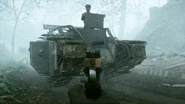 Edwards aiming his C96 to the Black Bess and the commanding Townsend, in order to give the Maxim MG a close-up.