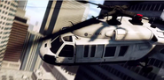 The Transport Helicopter seen in the "Into the Jungle" trailer. Note its lack of miniguns as the side doors are closed and the different paint job