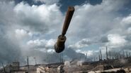 A Light Anti-Tank Grenade in mid-air