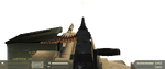 The secondary gunner hatch, M2 Browning HUD