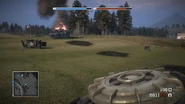 The ATM-00 in Battlefield: Bad Company on the multiplayer map Par for the Course in Conquest mode.