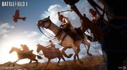 Ottoman Cavalry charge at Sinai Desert