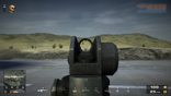 The view through the M16A2's iron sights.