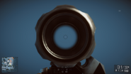 Viewing the updated reticle with magnifier.