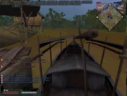 The driver's seat of a Sampan in Battlefield Vietnam
