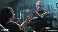Battlefield 2042 Maria Falck Lore.jpg (589 KB) Combat medic Maria Falck delivers a child at a makeshift No-Pat clinic in Berlin’s Naturkundemuseum.