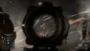 Viewing through the ACOG on Recker's Ak5C.