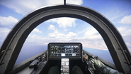 Sicht aus dem Cockpit der F-35 (ohne HUD)