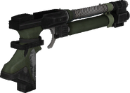A third of the Tracer Dart Gun in Battlefield Play4Free, showing the rear of the gun.