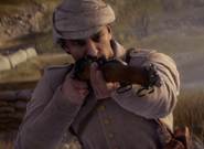 Ottoman soldier aiming his SMLE MKIII rifle