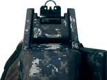 UMP-45's iron sight with Premium exclusive Navy Blue Digital camo.