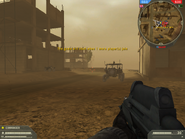 A player holding the F2000