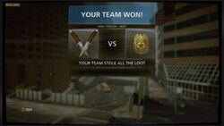 The Criminals' emblem in the game's alpha (left).