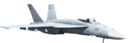 A high-quality render of the F/A-18E.