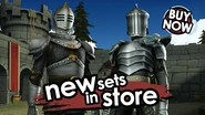 Promotional image of the Dire Wolf's Knight and Lion's Knight sets.