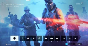 The main menu of The Company in older versions