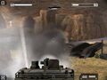 The M1A2 Abrams being commandeered in the iOS version of Bad Company 2.