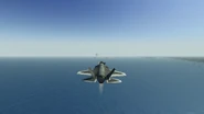 F-35 in hovering mode