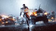 The LAV-25 can be seen in the promotional artwork for Battlefield 4 behind the running soldier.