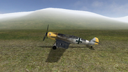 Bf 109 on the ground left side