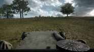 First person driver view. Both the Artillery and Mortar package has a Lewis Gun as its machine gun armament.