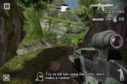 The XM8 Prototype in Battlefield: Bad Company 2 iOS.