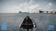 The third-person view of the RHIB.