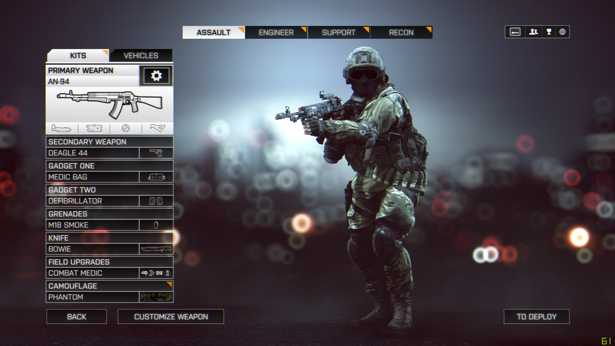 Battlefield 4 Tiered Loading and Weapon Customization Shown in Video