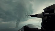 First person top gunner view
