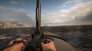 First person front gunner view