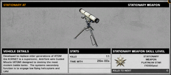 The 9M133 Kornet's in-game description.